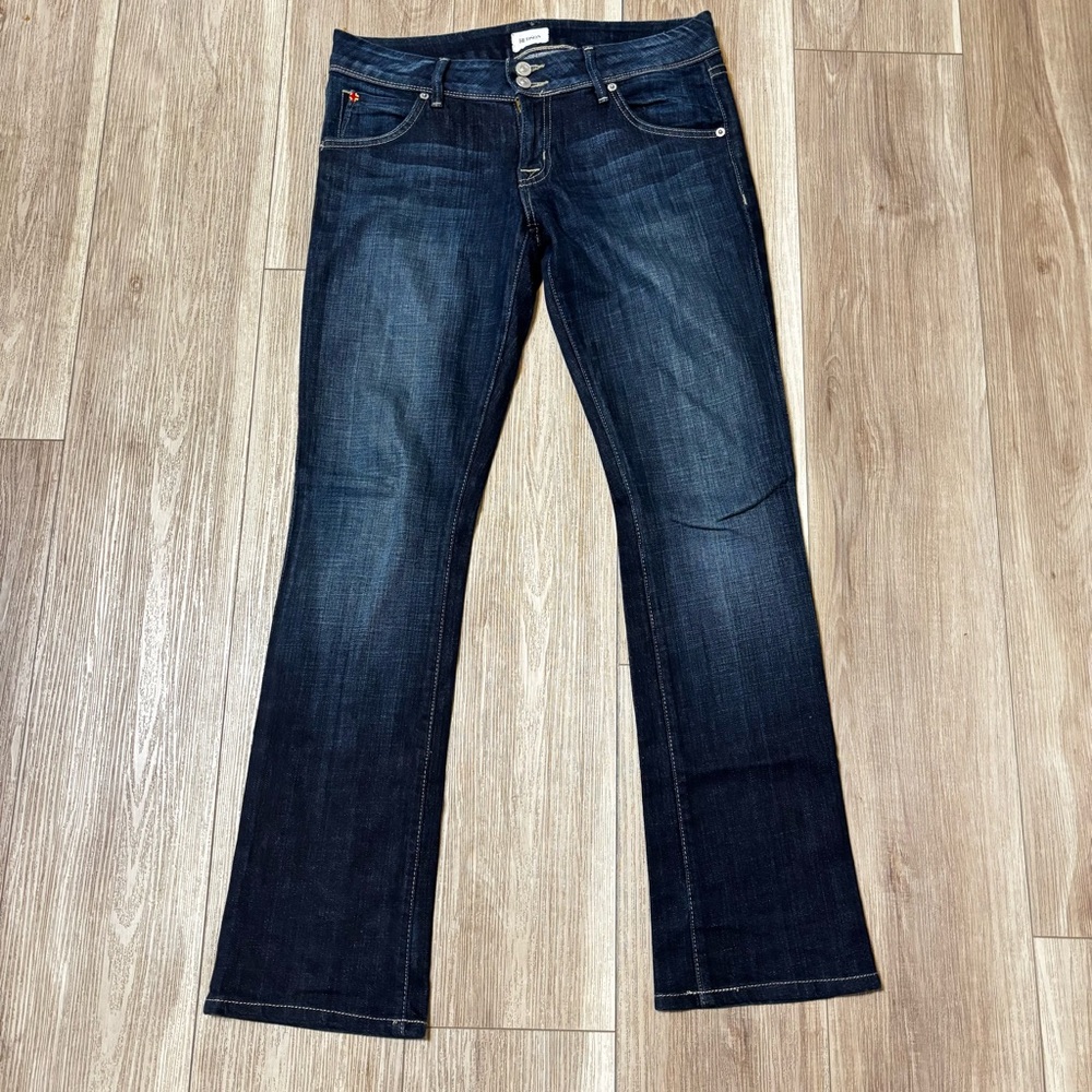 HUDSON low rise baby bootcut jeans, women's size 28